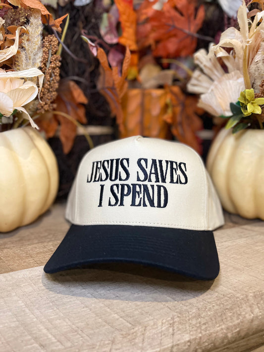 Jesus Saves I Spend Hat