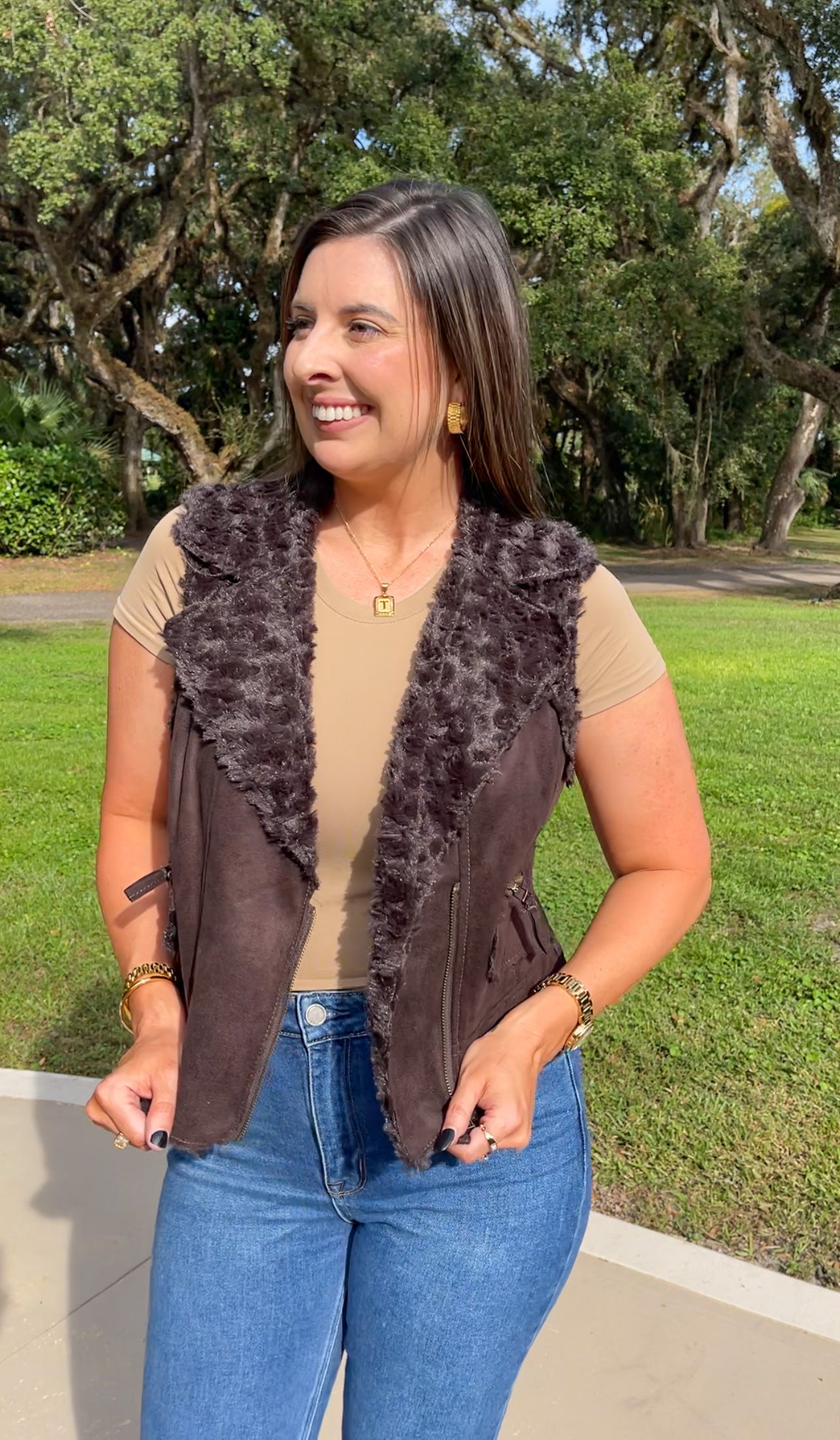 Fall Glow Crop Vest
