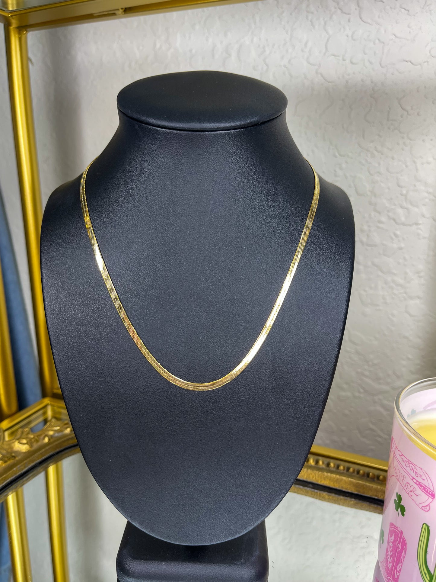 Skinny Gold Plated Gracelyn Necklace