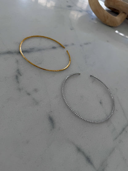 Luxe Tennis Necklace (Gold)