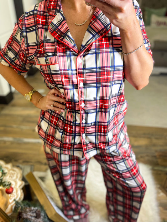 Jolly & Bright Plaid PJ LUXE Set