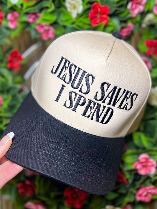 Jesus Saves I Spend Hat