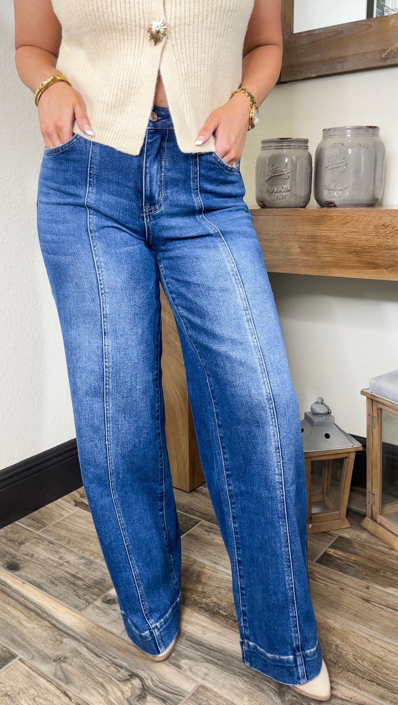 LOVERVET EXTREME LEG TROUSER JEANS