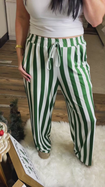 Winter Wonderland Striped Pants