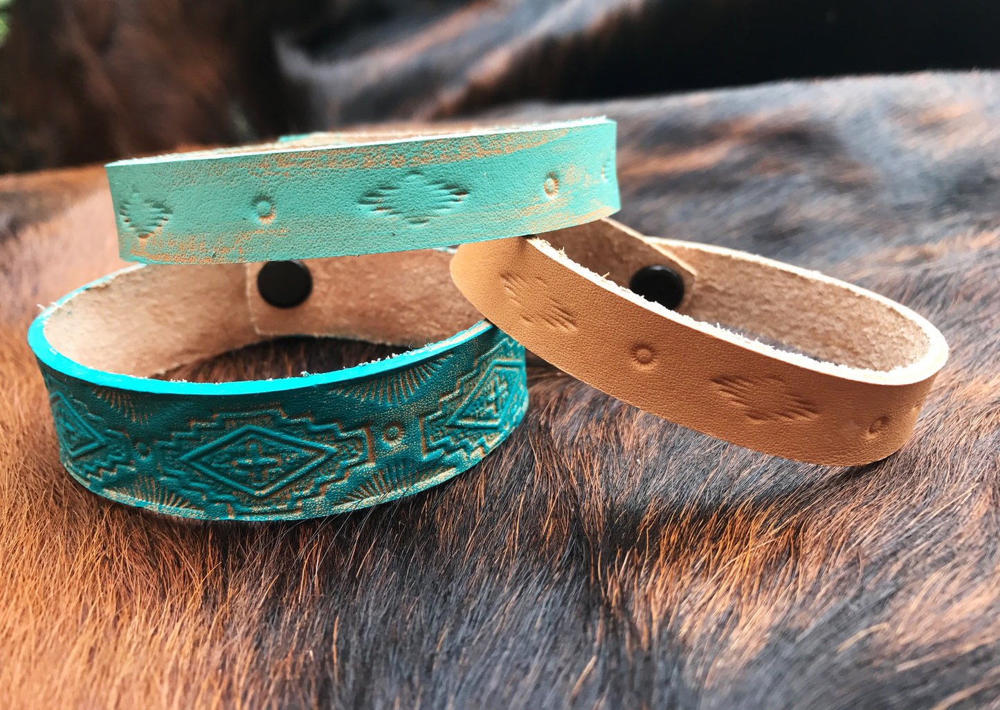 Leather Cuff Set