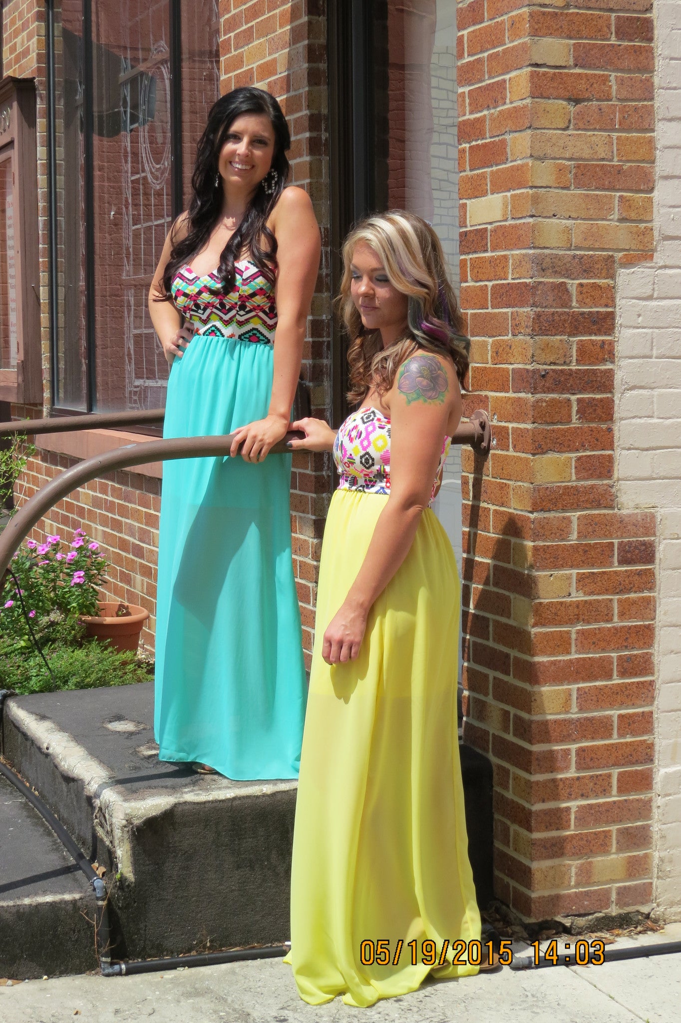 Aztec Sheer Maxi Dress