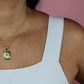 Initial Card Necklace Gold-Filled