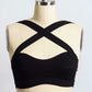Black Cross Cross Bralette