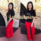 Melania Pants Red