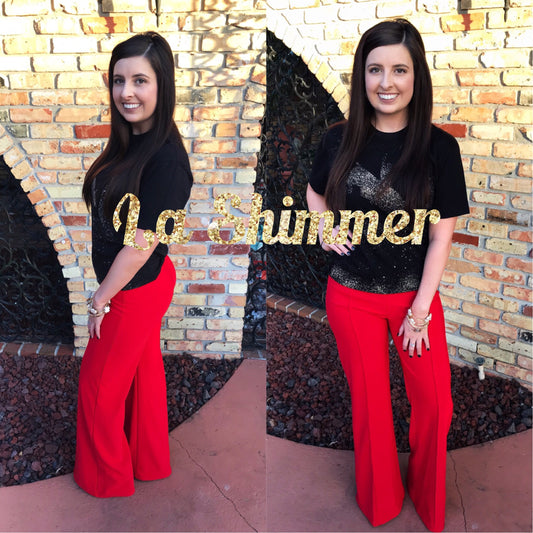 Melania Pants Red