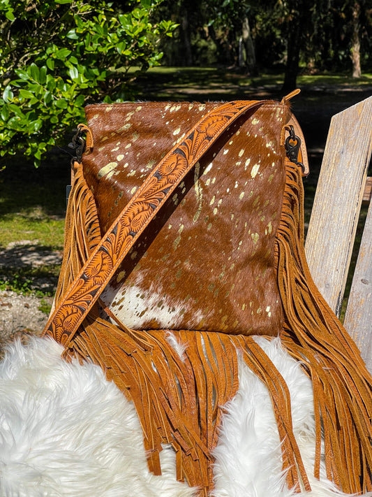 Adalynn Cowhide Crossbody bag